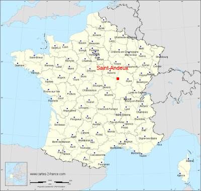 Carte de Saint-Andeux