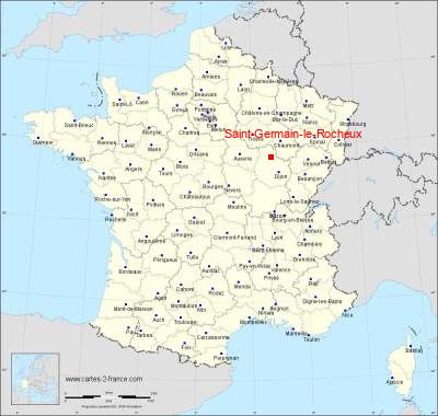 Carte de Saint-Germain-le-Rocheux