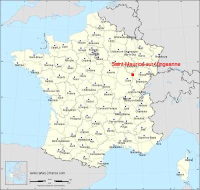 Carte de Saint-Maurice-sur-Vingeanne