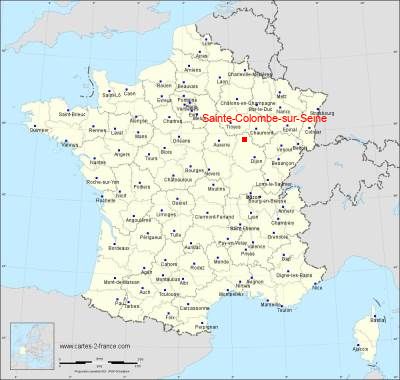 Carte de Sainte-Colombe-sur-Seine