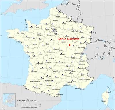 Carte de Sainte-Colombe