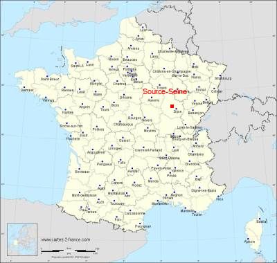Carte de Source-Seine