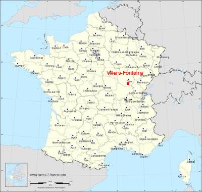 Carte de Villars-Fontaine