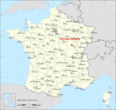 Carte de Villy-en-Auxois