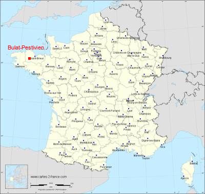 Carte de Bulat-Pestivien