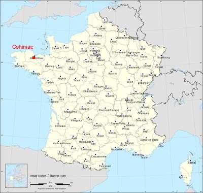 Carte de Cohiniac