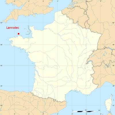 Fond de carte avec Lanrodec