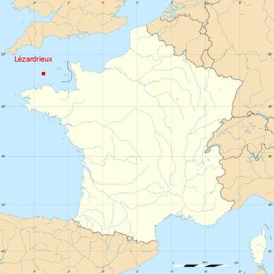 Fond de carte avec Lézardrieux