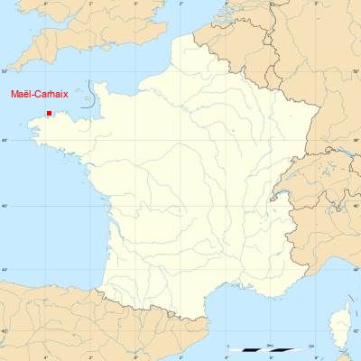 Fond de carte avec Maël-Carhaix