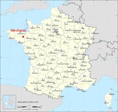 Carte de Merdrignac