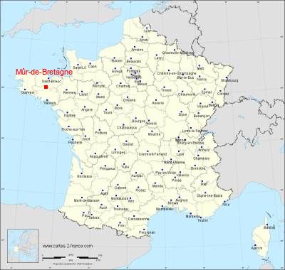 Carte de Mûr-de-Bretagne
