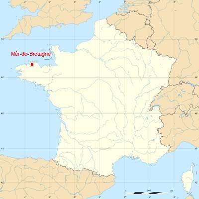 Fond de carte avec Mûr-de-Bretagne