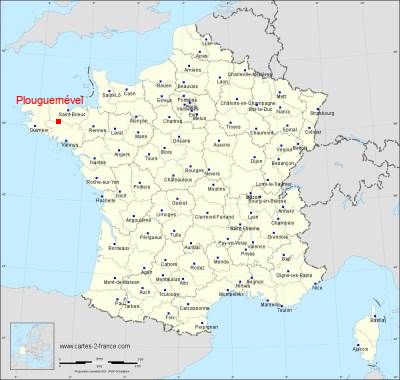 Carte de Plouguernével