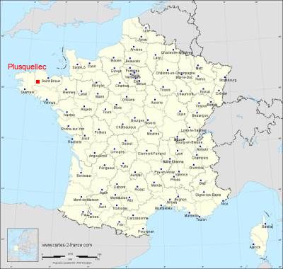Carte de Plusquellec