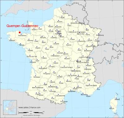 Carte de Quemper-Guézennec