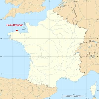 Fond de carte avec Saint-Brandan