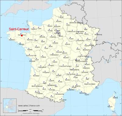 Carte de Saint-Carreuc