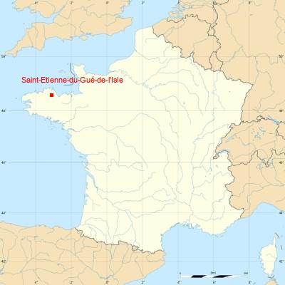 Fond de carte avec Saint-Etienne-du-Gué-de-l'Isle