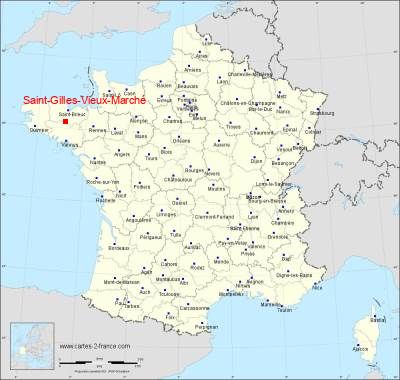 Carte de Saint-Gilles-Vieux-Marché