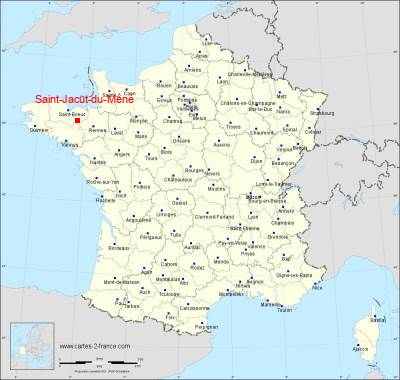 Carte de Saint-Jacut-du-Mené