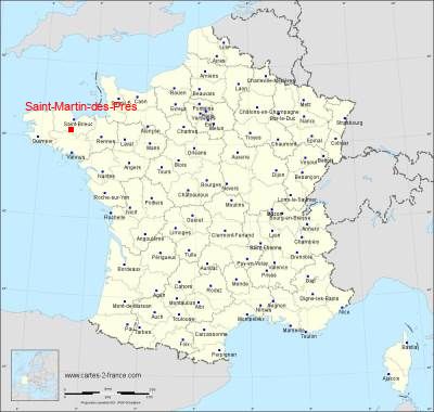Carte de Saint-Martin-des-Prés
