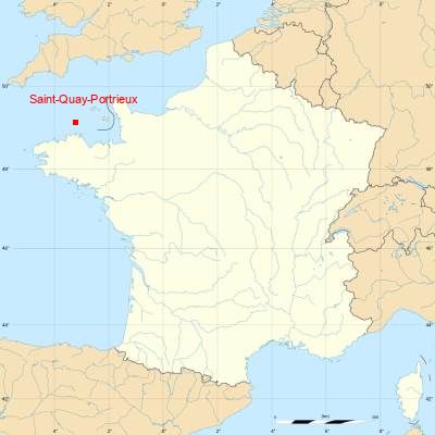 Fond de carte avec Saint-Quay-Portrieux