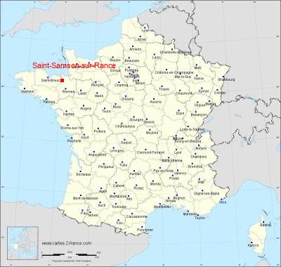 Carte de Saint-Samson-sur-Rance