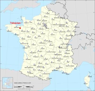 Carte de Trébédan