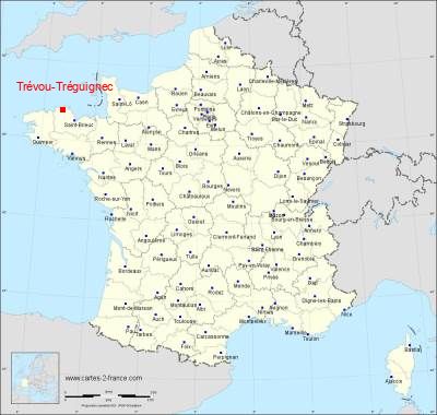 Carte de Trévou-Tréguignec