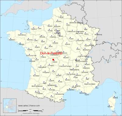Carte de Dun-le-Palestel