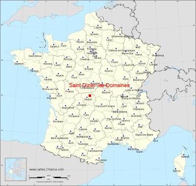 Carte de Saint-Dizier-les-Domaines