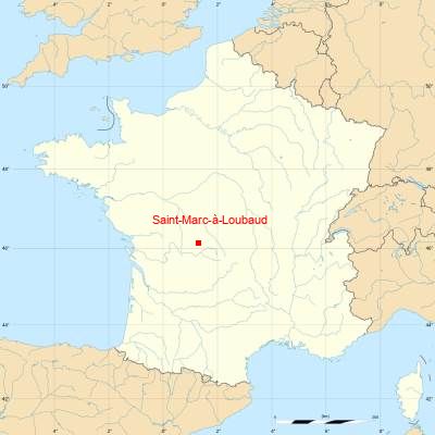 Fond de carte avec Saint-Marc-à-Loubaud