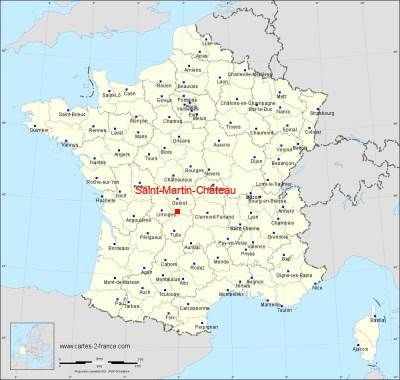 Carte de Saint-Martin-Château