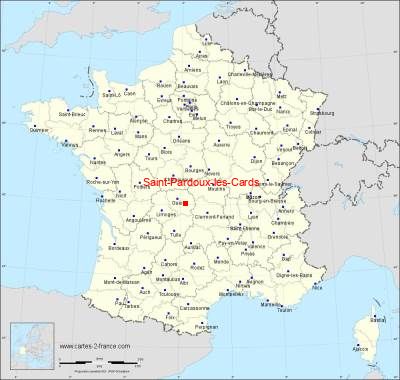 Carte de Saint-Pardoux-les-Cards