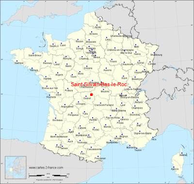 Carte de Saint-Silvain-Bas-le-Roc