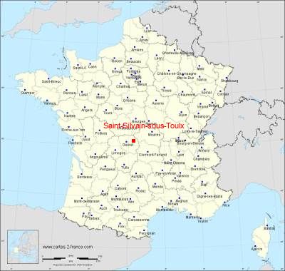Carte de Saint-Silvain-sous-Toulx