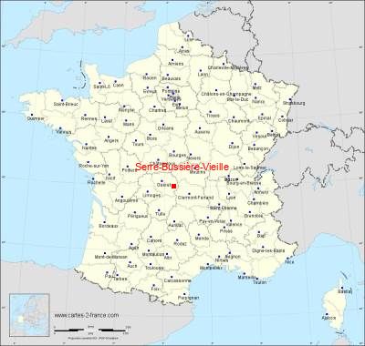 Carte de Serre-Bussière-Vieille