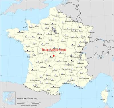 Carte de Toulx-Sainte-Croix