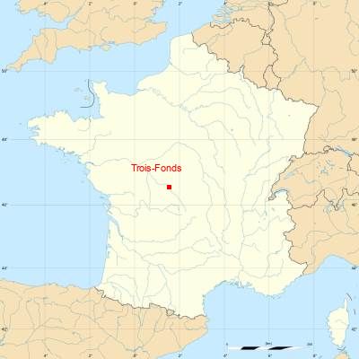 Fond de carte avec Trois-Fonds