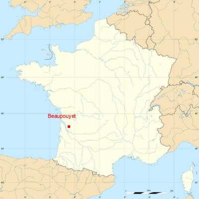 Fond de carte avec Beaupouyet