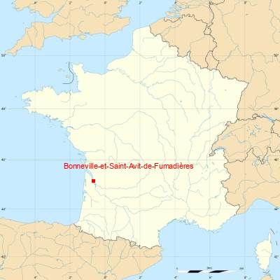 Fond de carte avec Bonneville-et-Saint-Avit-de-Fumadières