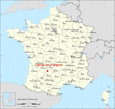 Carte de Calviac-en-Périgord