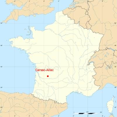 Fond de carte avec Carsac-Aillac