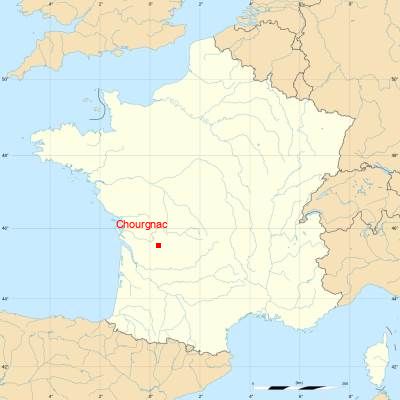 Fond de carte avec Chourgnac