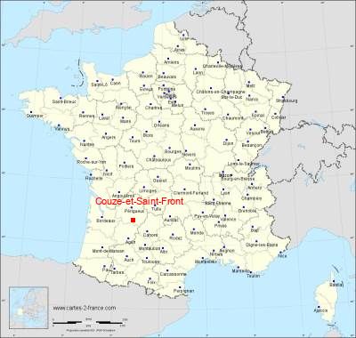 Carte de Couze-et-Saint-Front