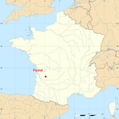 Fond de carte avec Paunat