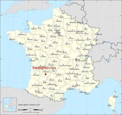 Carte de Pressignac-Vicq