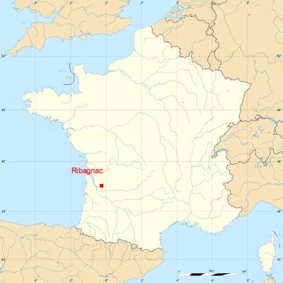 Fond de carte avec Ribagnac