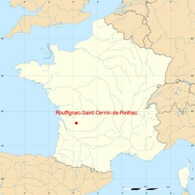 Fond de carte avec Rouffignac-Saint-Cernin-de-Reilhac