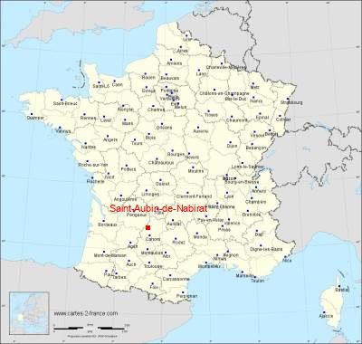 Carte de Saint-Aubin-de-Nabirat